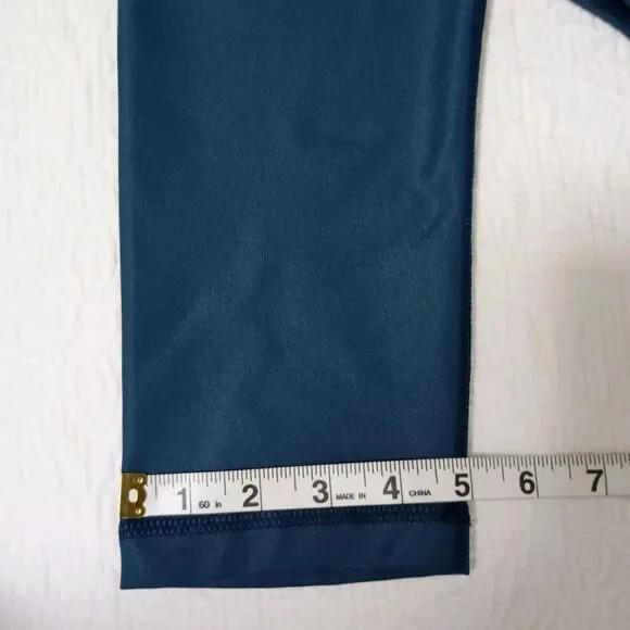 90 Degree By Reflex Blue Leggings Women's For Yoga and Exercise Size S - Picture 9 of 10